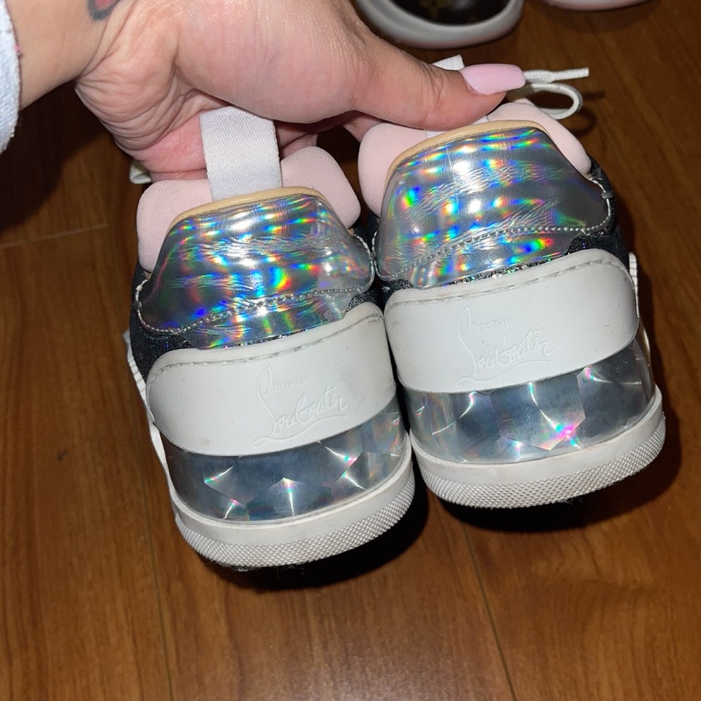 CHRISTIAN LOUBOUTIN Women Pastel Pink Sneaker 37 - Picture 3 of 5